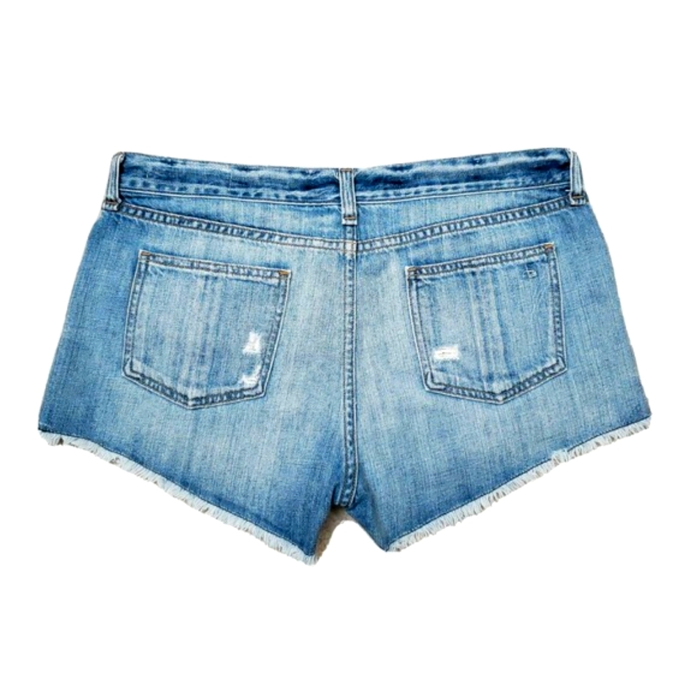 Rag & Bone Cut Off Jean Denim Shorts La Quinta Size 30 W 33 - Picture 6 of 9